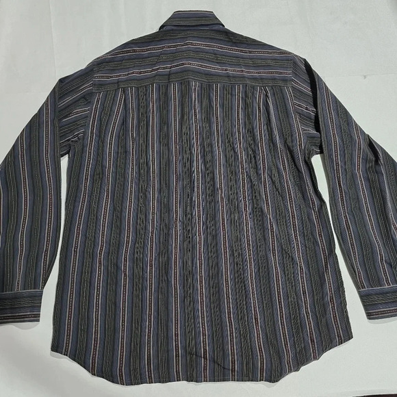 Tommy Bahama Shirt Mens Large Button Down Striped Multicolor - Picture 6 of 8
